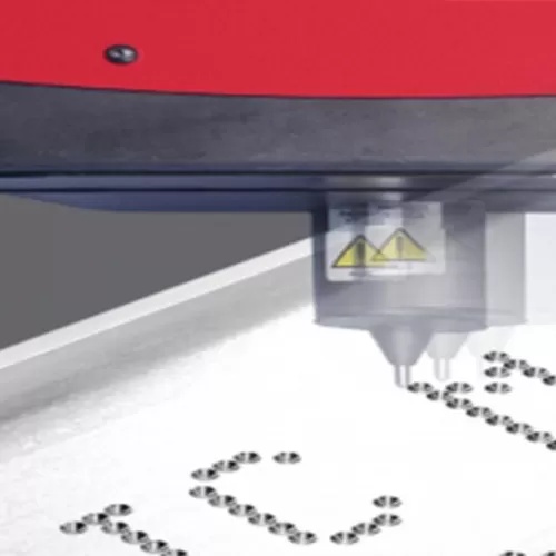 Máy khắc chấm kim - dot peen marking machine