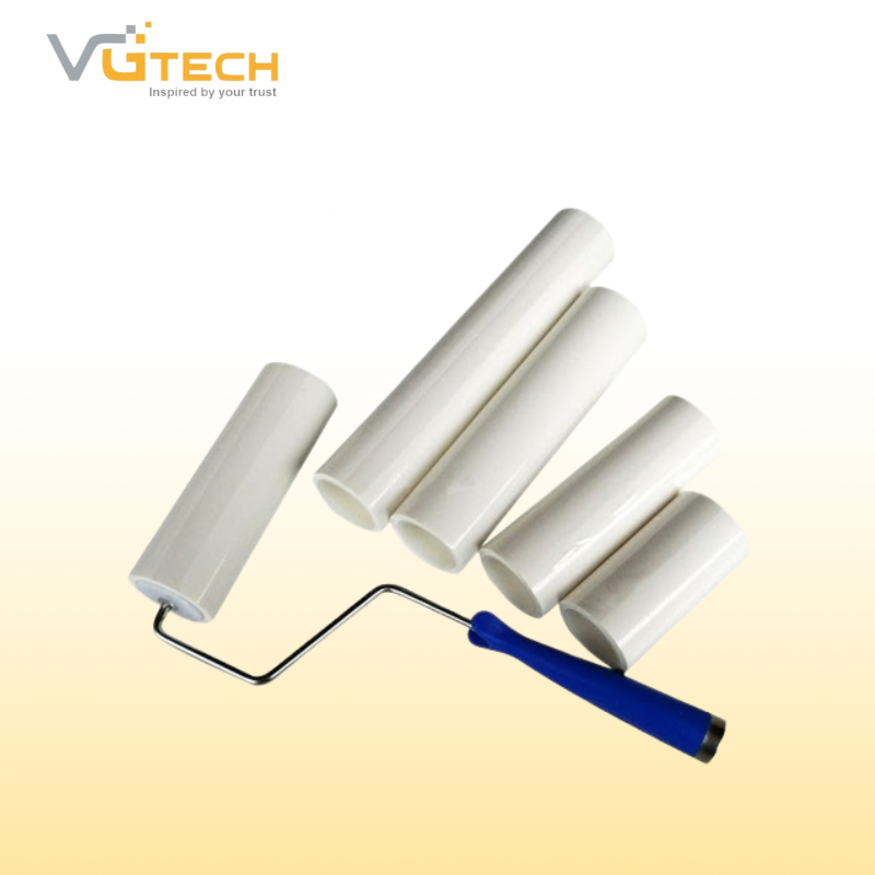 con lăn phòng sạch màu trắng